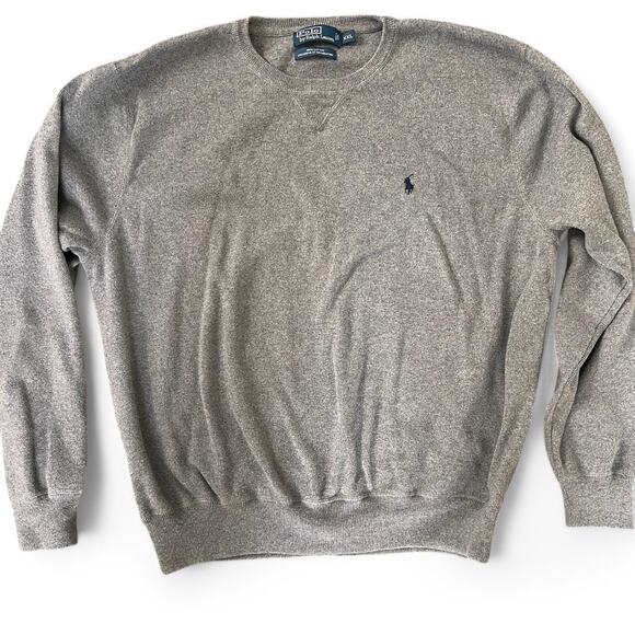 Gray Ralph Lauren crewneck sweater Size XXL 100% Cotton - Picture 3 of 5